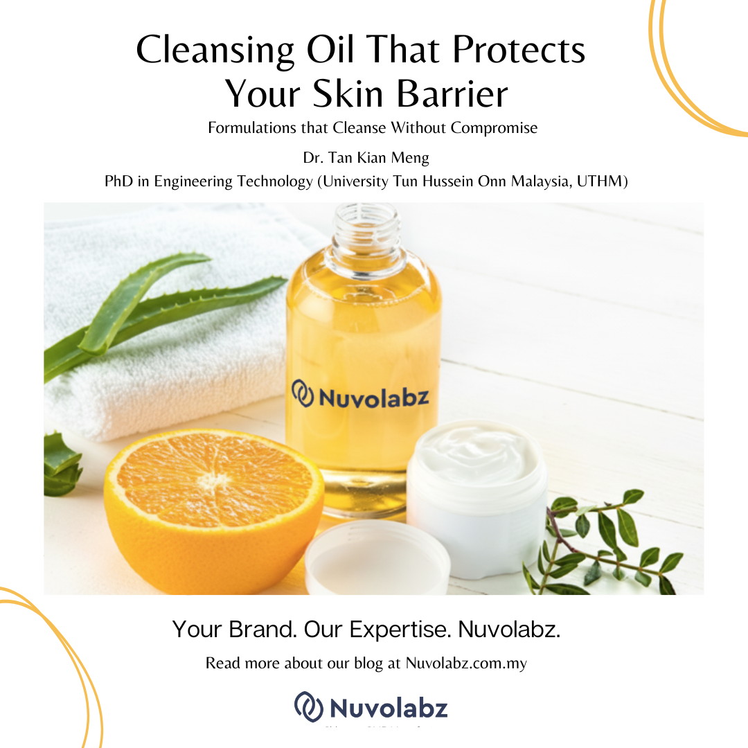 week 3 blog cover Cleansing Formulation that Respects Skin Barrier Integrity: Cleansing Oil