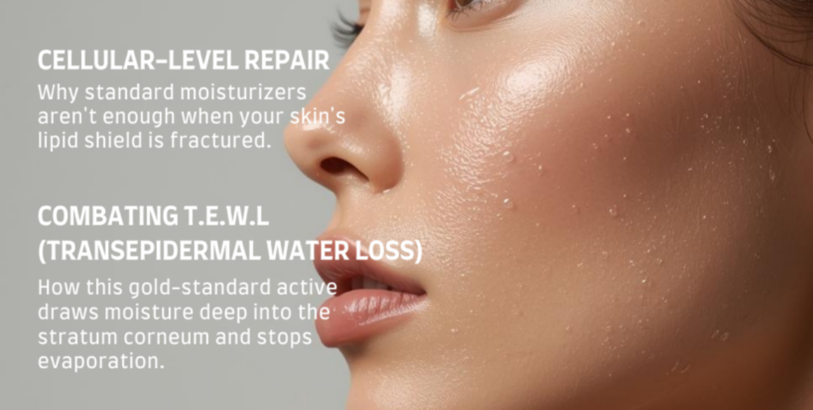 Panthenol (Pro-Vitamin B5): The Science of Skin Barrier Repair & Moisture Retention