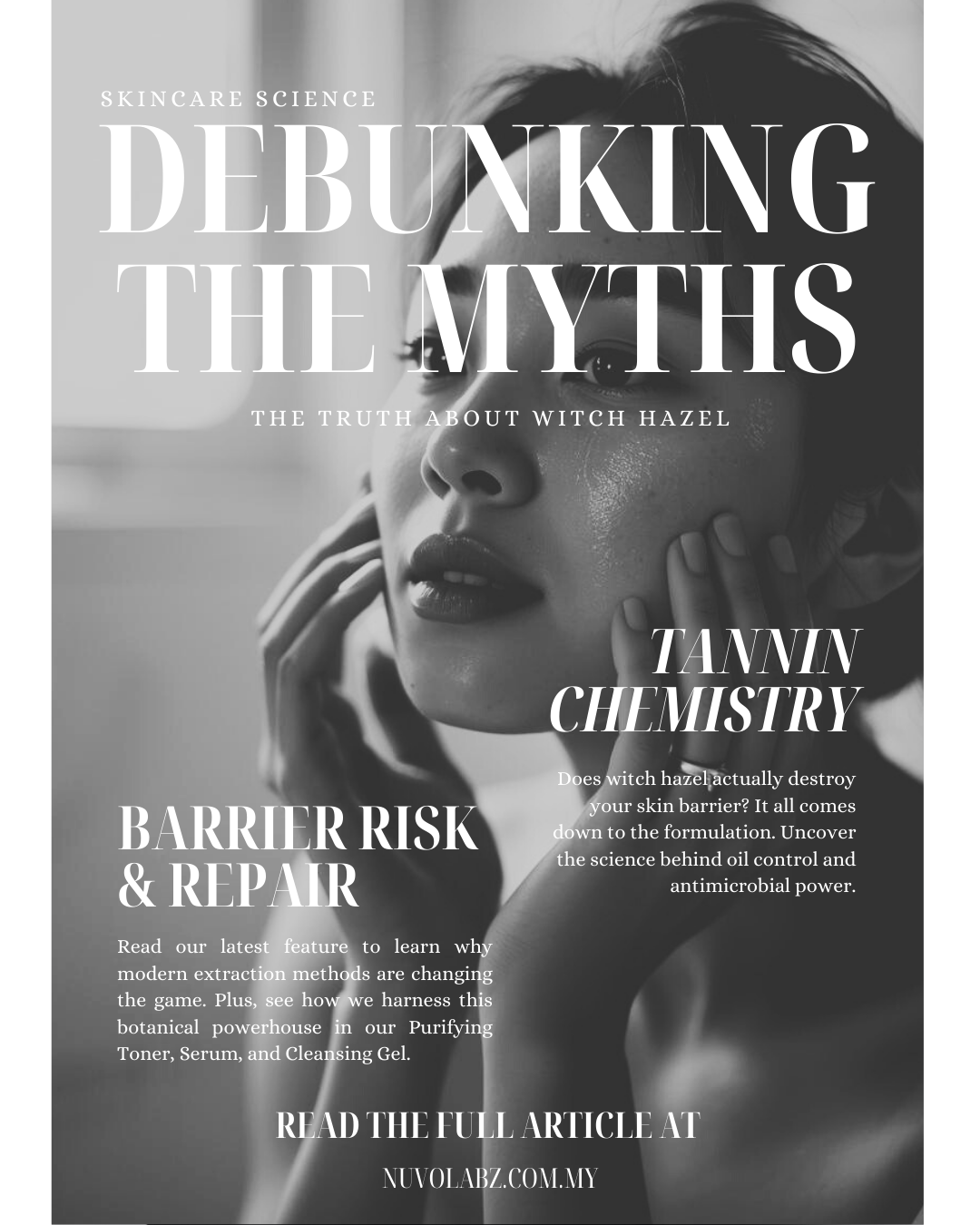 The Science of Witch Hazel in Modern Skincare: Tannin Chemistry, Astringency, and Your Skin Barrier